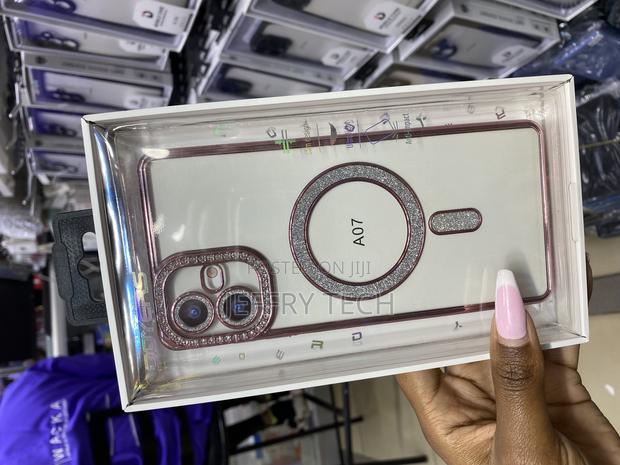 Haofugui Glitter Magnetic Plated Case for Samsung Galaxy A07 - main view