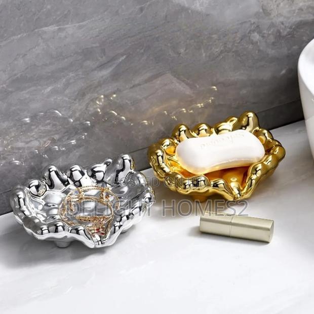 Golden/Silver Color Soap Dish _St