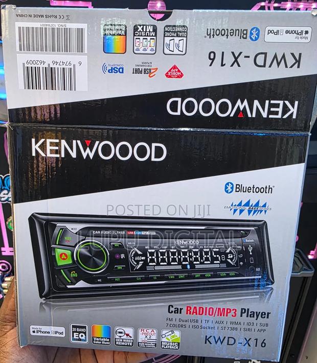 Kenwood KWD-X16 Bluetooth Car Radio Mp3 Player Dual Usb Aux Tf Slot