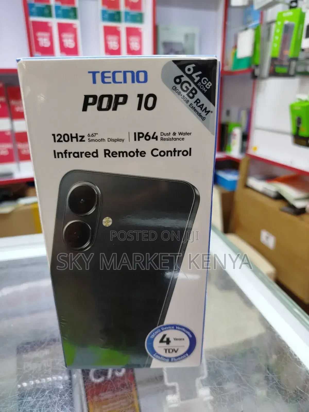 New Tecno Pop 10 64 GB Black
