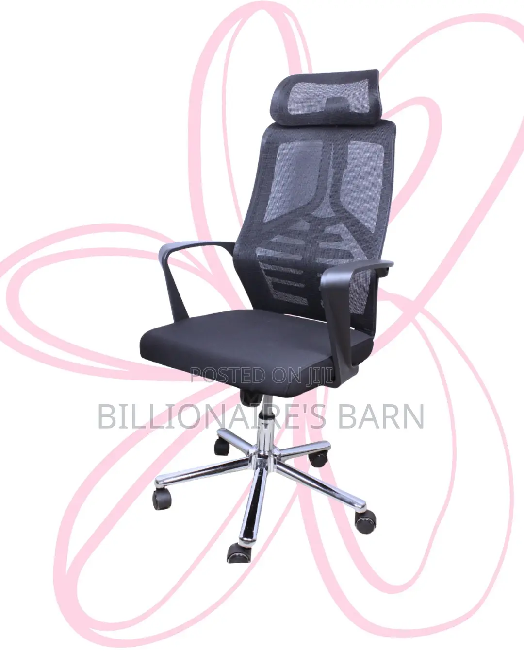 Comfy High Back Mesh Office Chair — Great for Study or Work