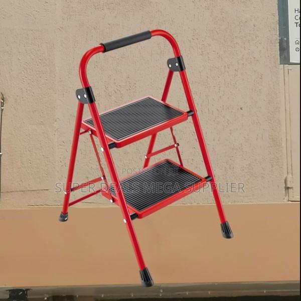 2 Step Folding Step Ladder | Anti-Slip, Lightweight and Easy Storage