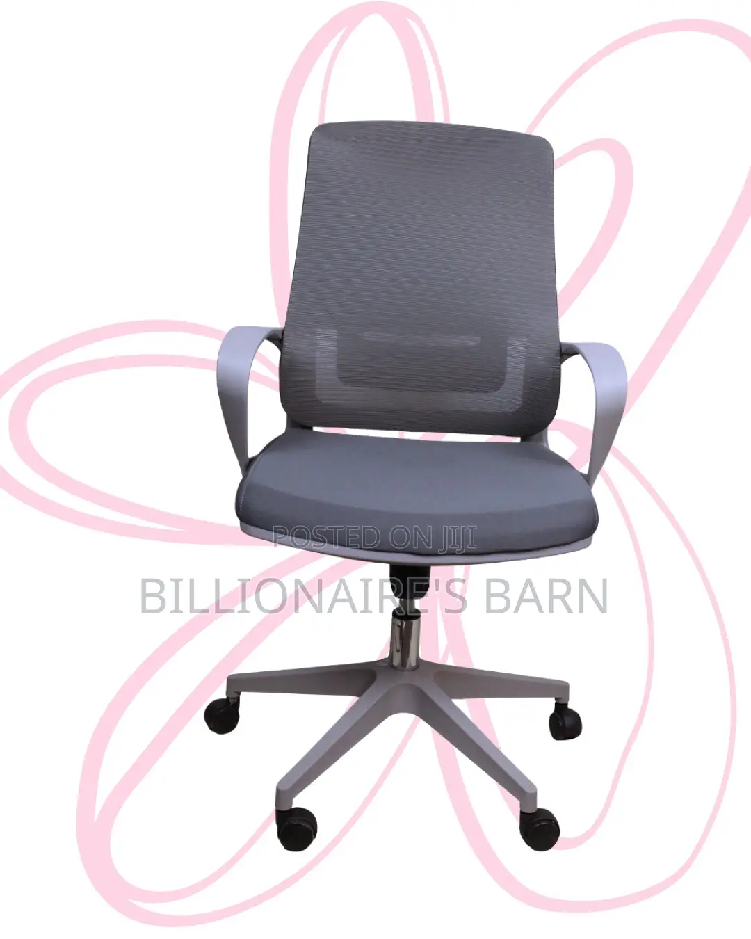 Grey Ergonomic Mesh Office Chair (Sleek) — Only a Few Left