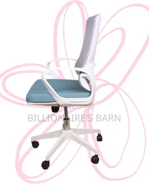 Orthopedic White Ergonomic Mesh Office Chair | High-density Foam Seat