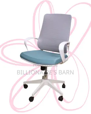 Orthopedic White Ergonomic Mesh Office Chair | High-density Foam Seat