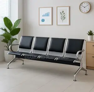 4-Link Heavy Duty Padded Office Waiting Bench Seat