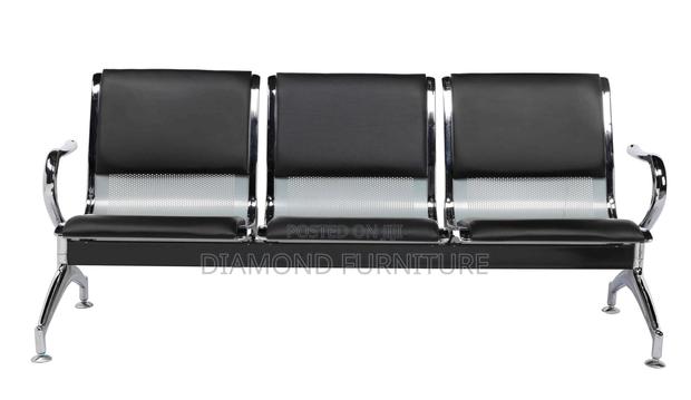4-Link Heavy Duty Padded Office Waiting Bench Seat - thumbnail 4