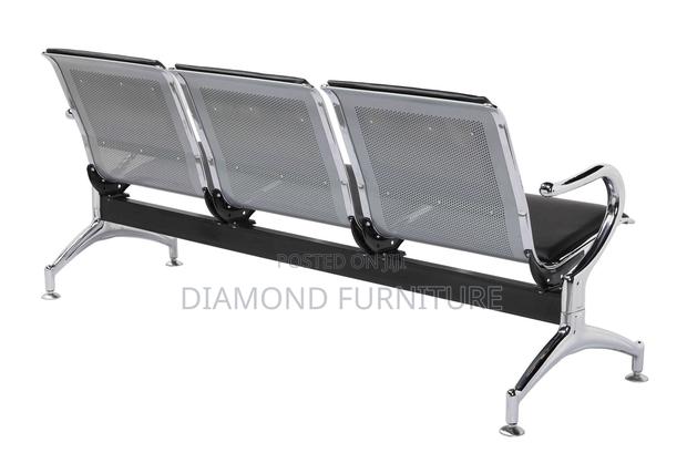 4-Link Heavy Duty Padded Office Waiting Bench Seat - thumbnail 7