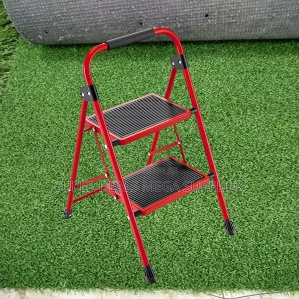 Folding 2 Step Ladder | Lightweight, Non-Slip Pedal, Space Saver