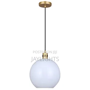 Adjustable Height for E27 Glass Pendant Light Hanging Lamp