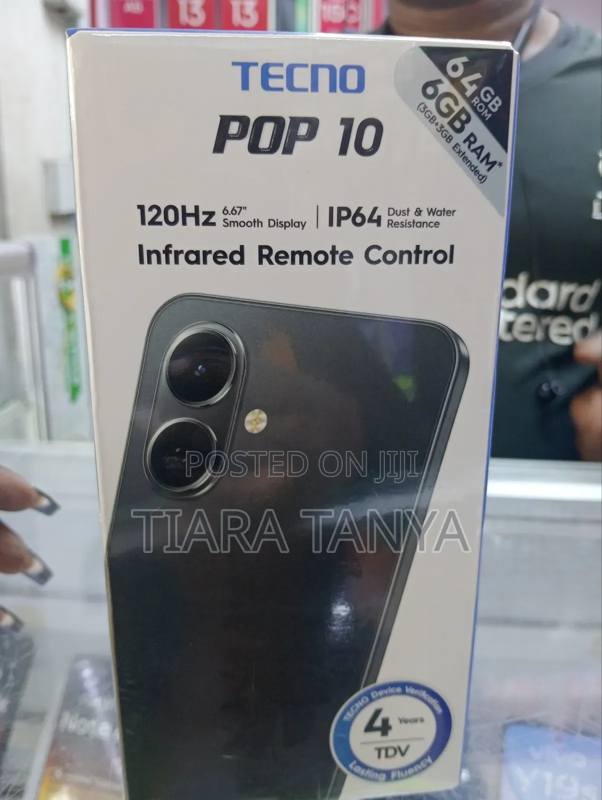 New Tecno Pop 10 64 GB Black