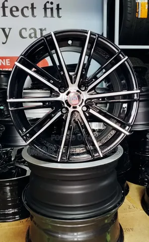 15 Inches Black-Silver Spoked Rims