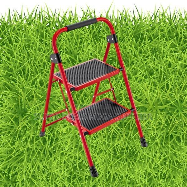 Foldable 2 Step Home Ladder | Wide Pedal, Anti-Slip, Easy Storage