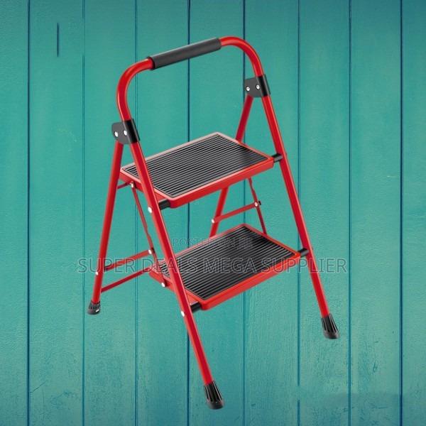 2 Step Folding Ladder | Compact, Anti-Slip Pedal, Kitchen Friendly