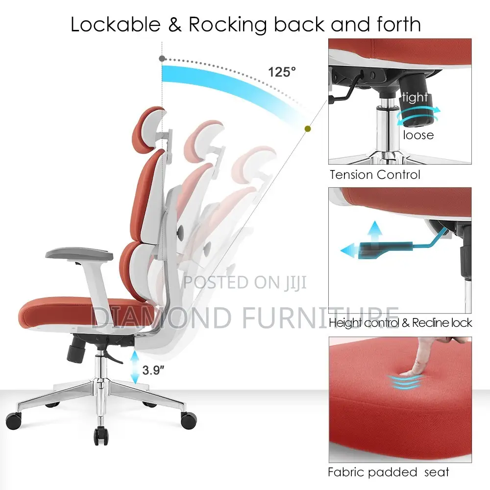 Meec Ergonomic High Back Orthopedic Office Seat