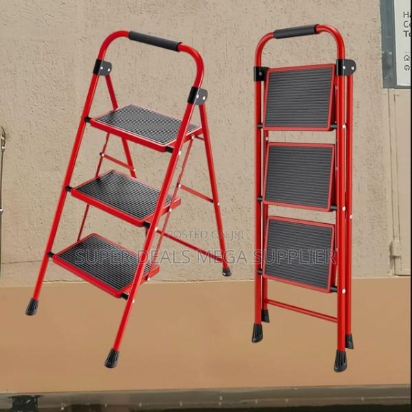 3 Step Foldable Ladder | Lightweight Kitchen and Household Step Tool