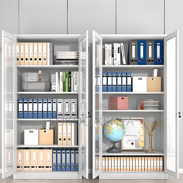 Office Cabinet : Elegant Double Door Metal Office Cabinet