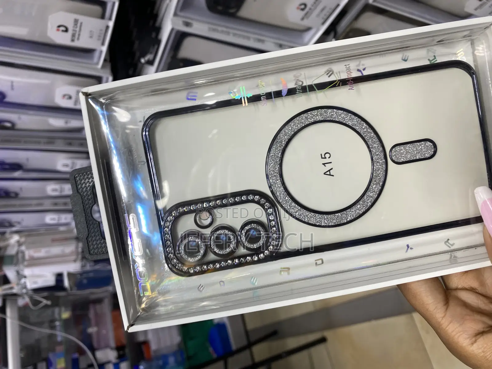 Mibear Samsung Galaxy A15 Glitter Plated Case Compatible With Magsafe