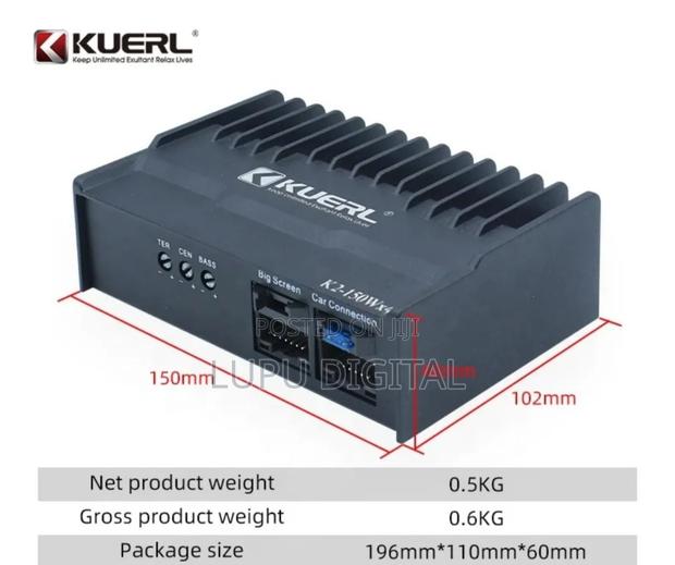 Kuerl 4 Channel Car Amplifier 45w×4 Android DSP Audio Power Amp - thumbnail 4