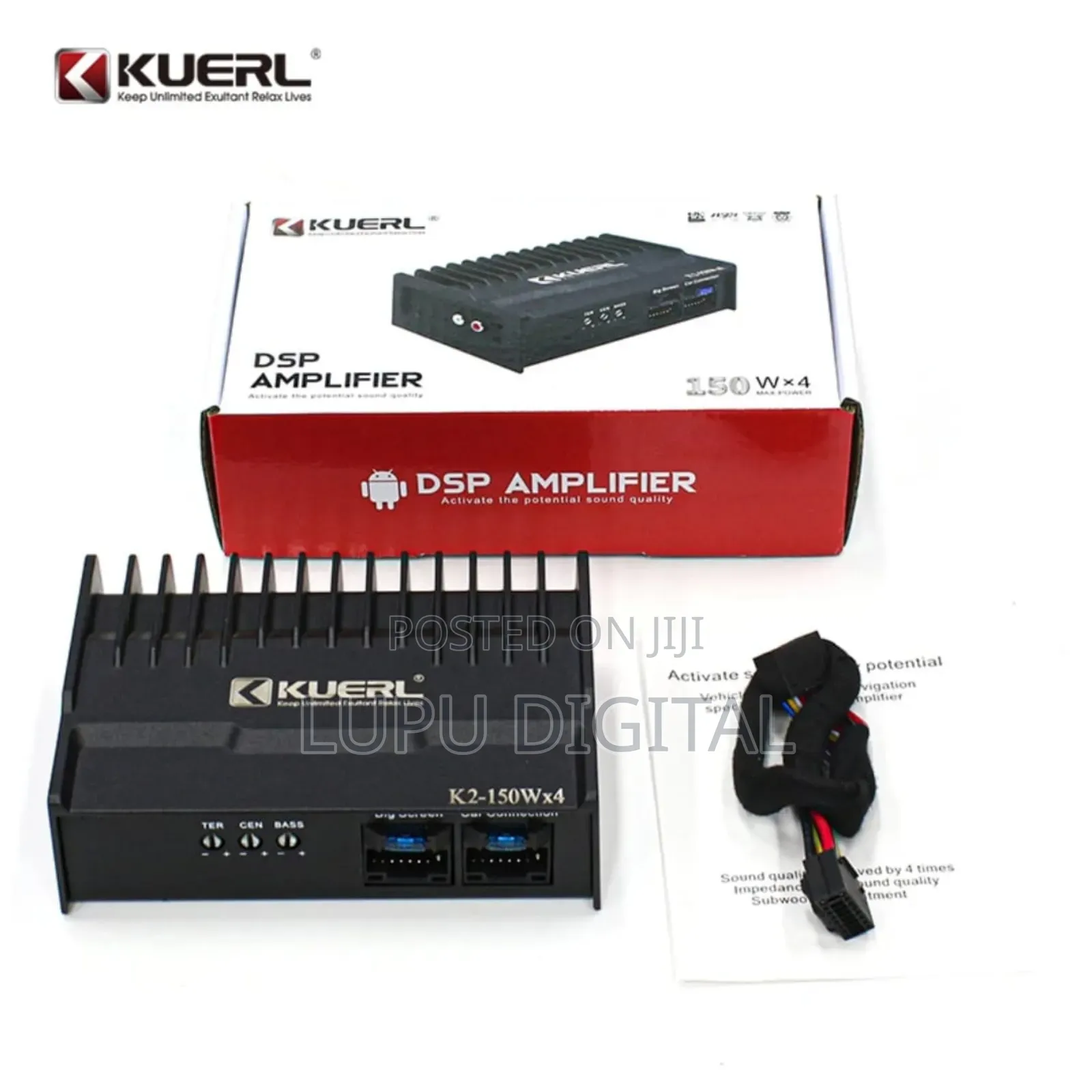 Kuerl 4 Channel Car Amplifier 45w×4 Android DSP Audio Power Amp