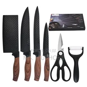 6 PCS Set Kitchen Knives Sets Stainless Steel Swiss Knife Sets