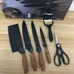 6 PCS Set Kitchen Knives Sets Stainless Steel Swiss Knife Sets