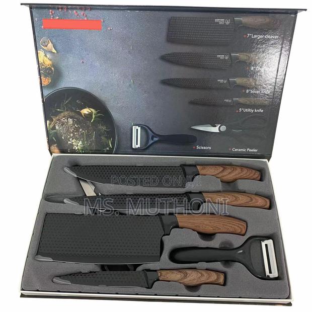 6 PCS Set Kitchen Knives Sets Stainless Steel Swiss Knife Sets