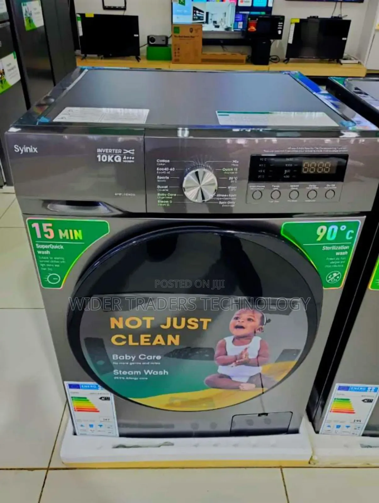 Syinix Front Load Washing Machine 
10kg Wash and Spin