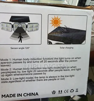 Solar Sensor Light 120 Led Motion Sensor Security Lamp With 3 Lighting