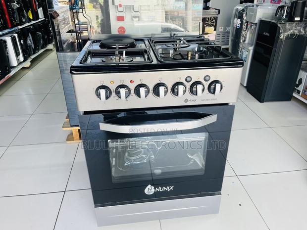 Nunix Standing Cooker, 60x60cm, 3+1, Electric Oven