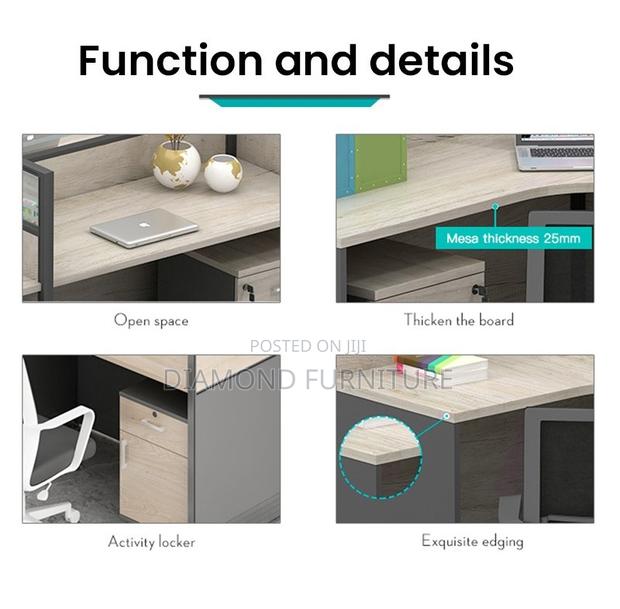 6-Way Modern Modular Executive Office Workstation - thumbnail 2