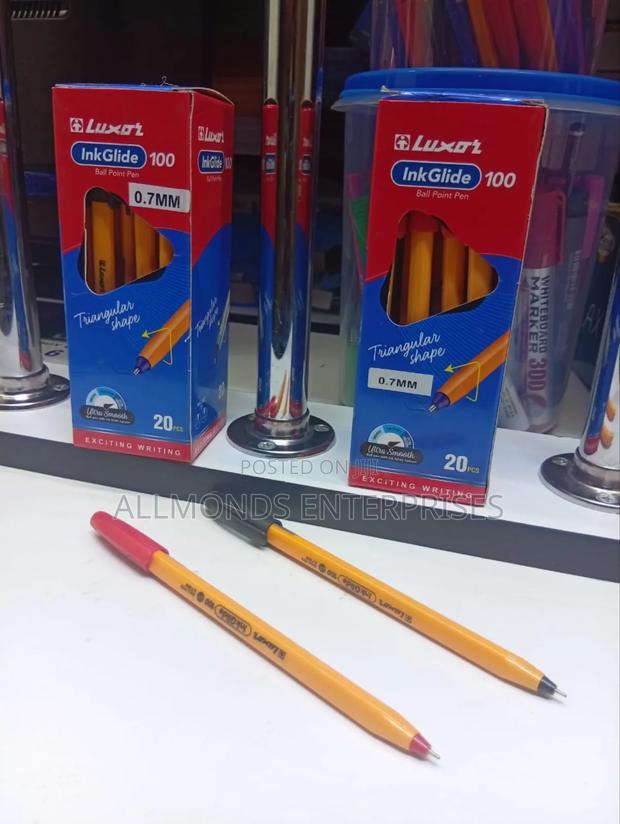 A Packet of 20pcs Luxor Ball Point/Sharp Pointed Pen- 0.7mm - main view