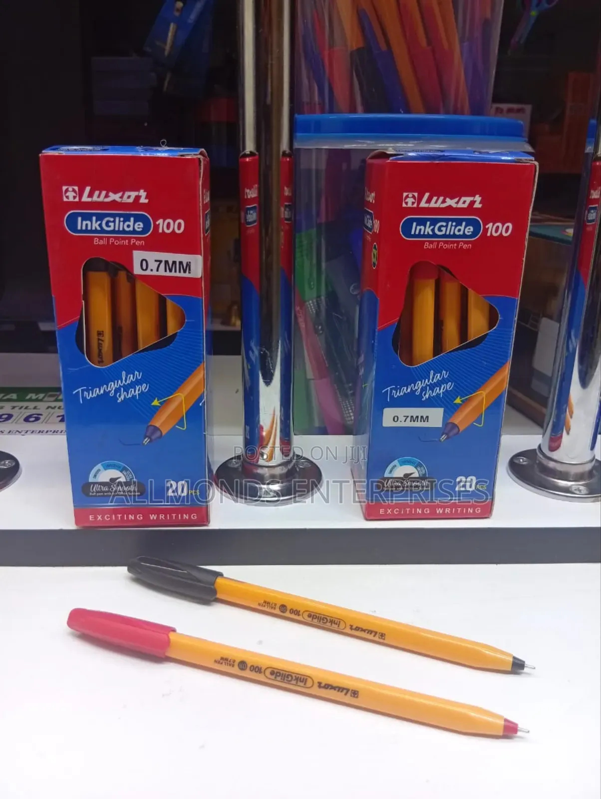 A Packet of 20pcs Luxor Ball Point/Sharp Pointed Pen- 0.7mm