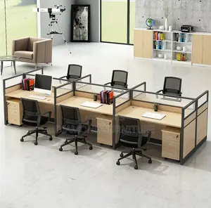 6-Way Modern Modular Executive Office Workstation