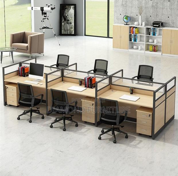 6-Way Modern Modular Executive Office Workstation - thumbnail 4