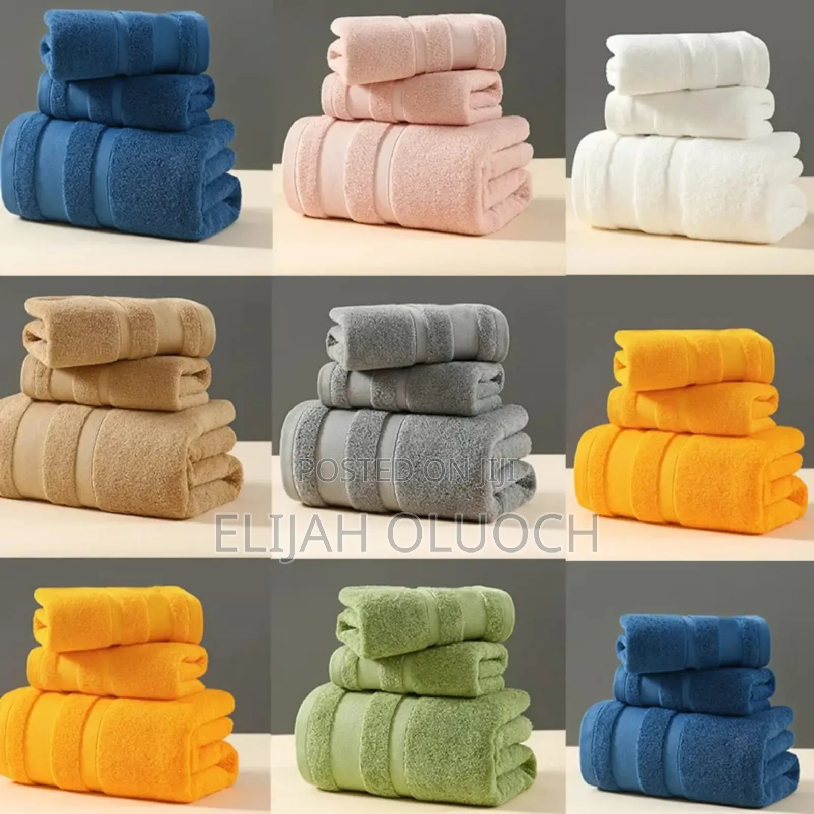 3 in 1 Towel Sets
70*140cm
35*73cm
35*35cm