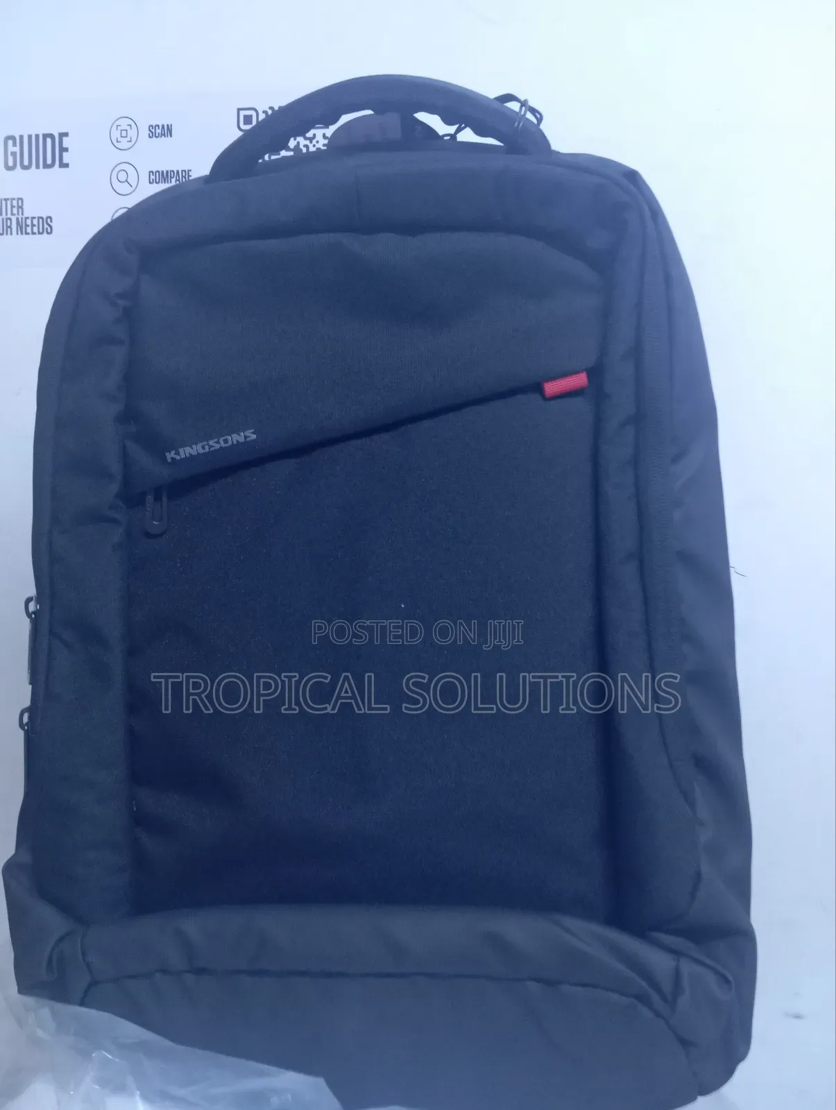 Kingsons 15.6" Backpack - Black Available 15.6"/