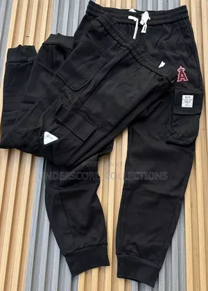 Black Cargo Sweatpants