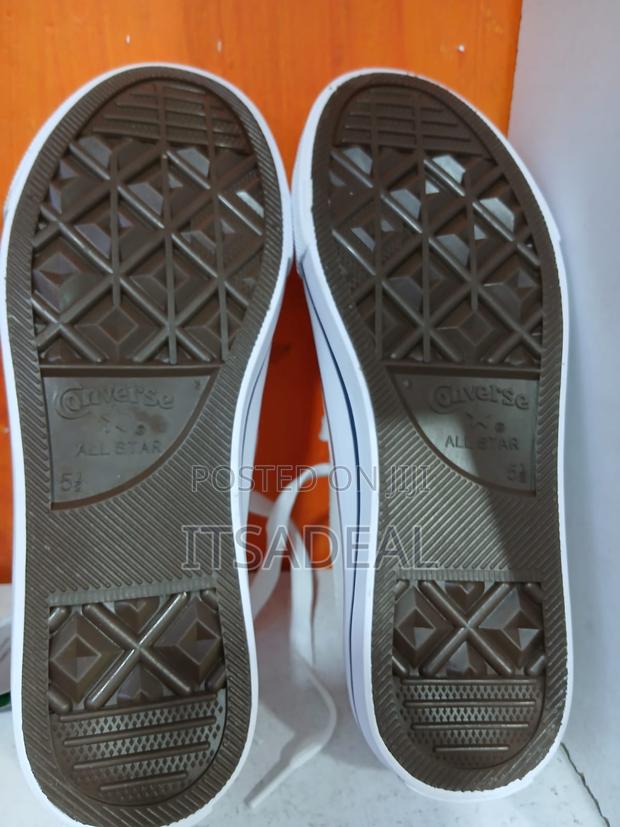 White Leather Converse All Star Sneakers - thumbnail 4