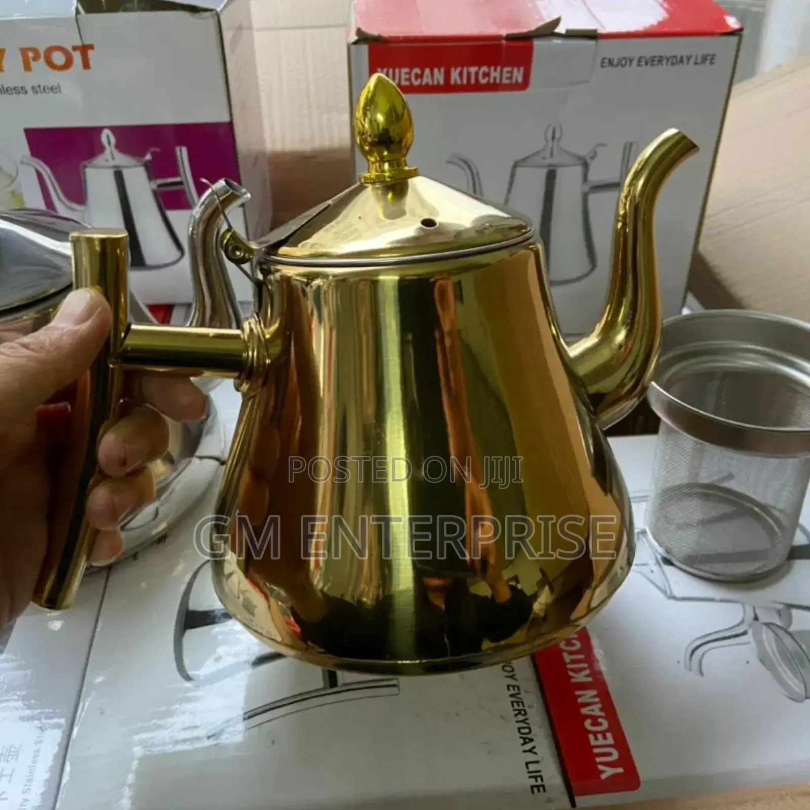 Stainless Steel Teapot With Infusion Set