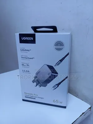 Ugreen Nexode Pro 65w 3-Port Gan Fast Charger 100w Cable X755