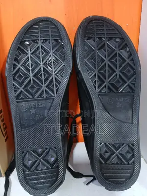 Black Leather Converse All Star Sneakers