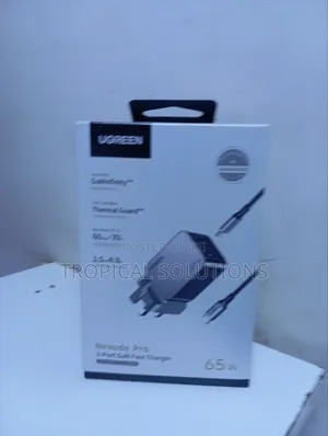 Ugreen Charger Nexode 65w 3-Port Gan Fast Charger Uk Available