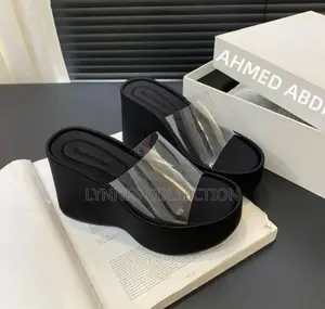 Clear Wedge Chunky Transparent Sandals ,Wedge Sandals Sizes 36-41