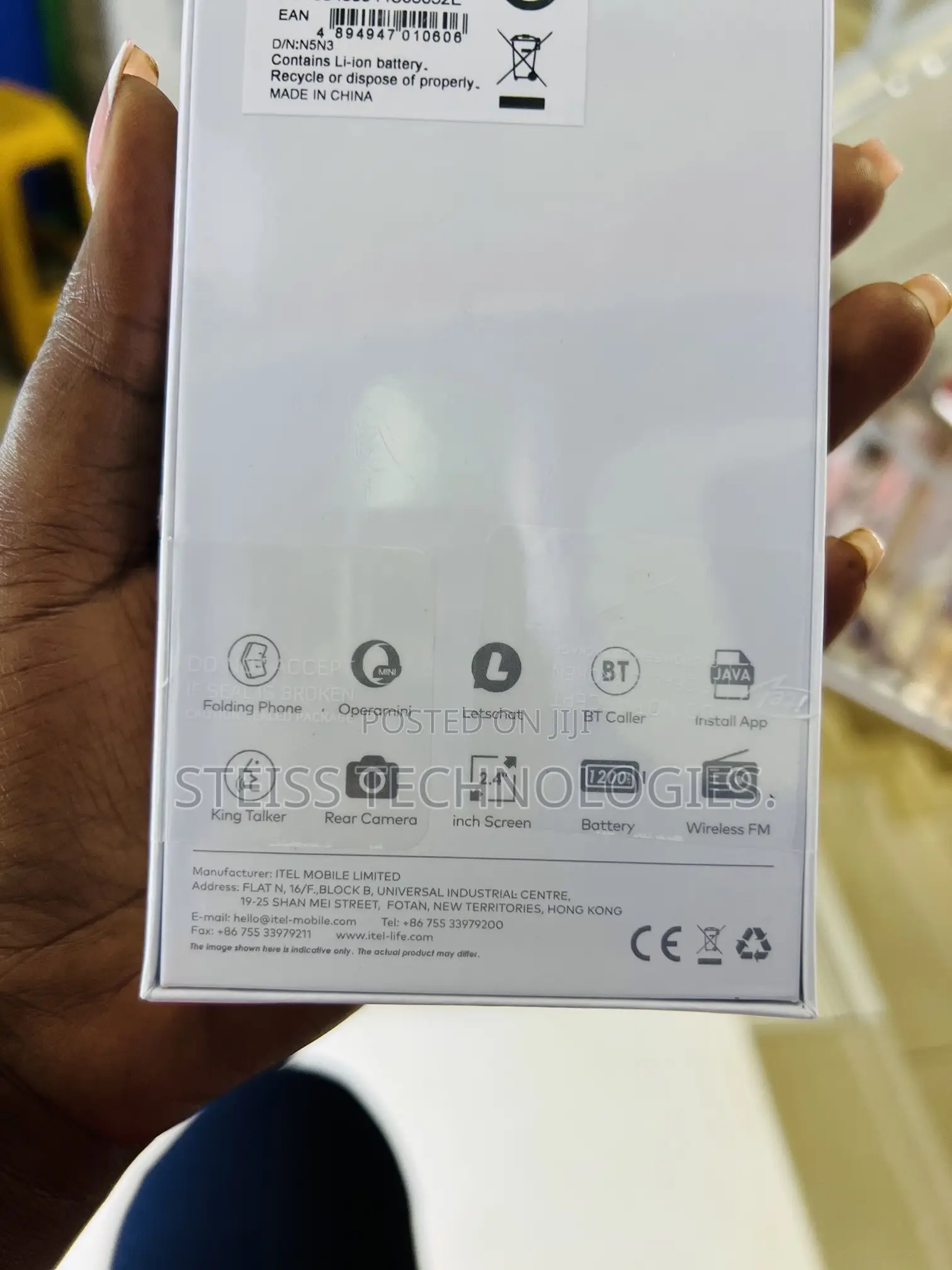 New Itel Flip 1 8 GB Blue