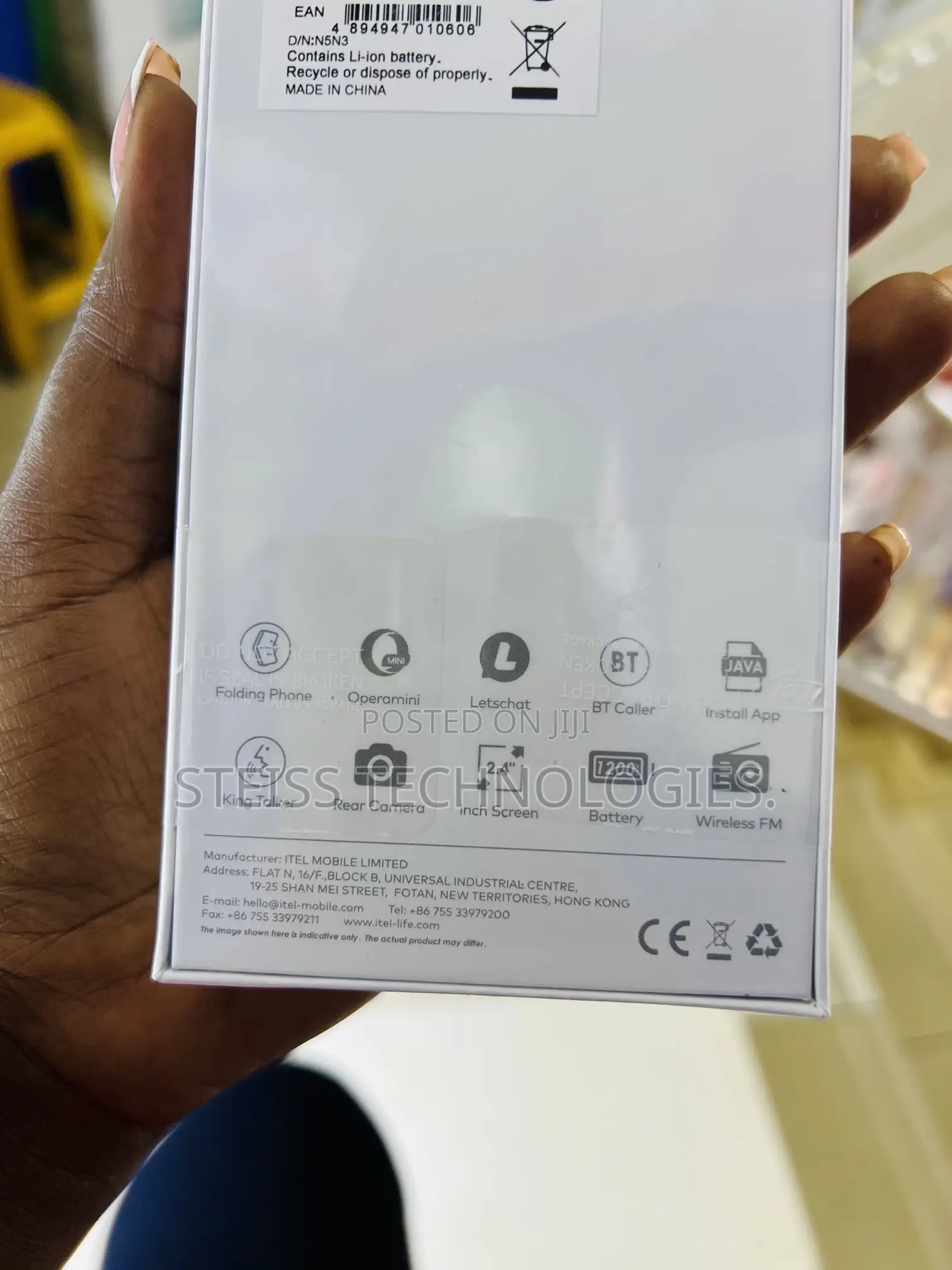 New Itel Flip 1 8 GB Blue