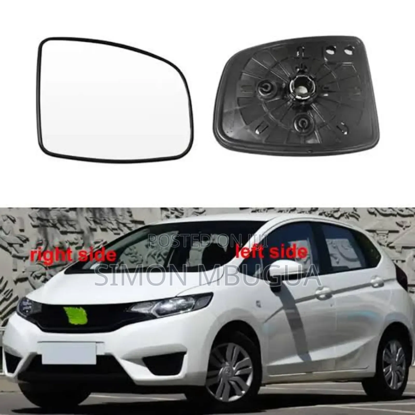 Honda Fit 2015 /Fit Shuttle 2015 Side Mirror Glass