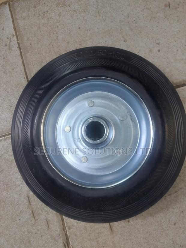 8" Solid Rubber Wheel/Caster Wheel - thumbnail 3