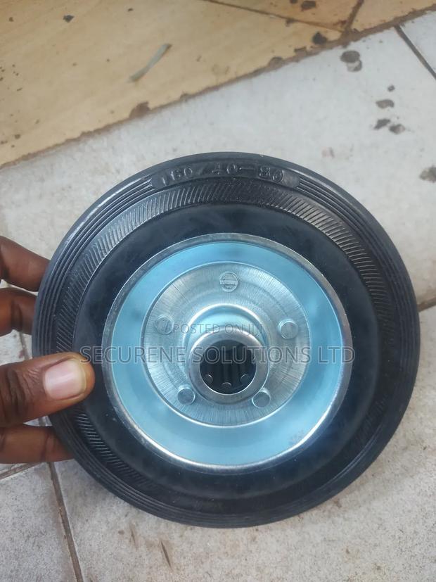 6" Heavy-Duty Rubber Trolley Wheel - main view