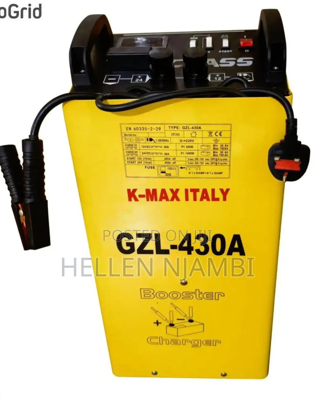430ah Kmax Italy Heavy Duty Battery Charger